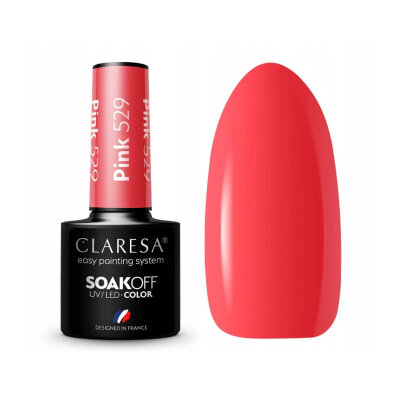 CLARESA Lakier hybrydowy PINK 529 -5g