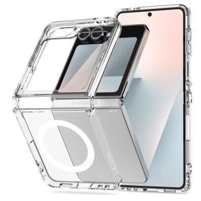 Etui pokrowiec na Samsung Galaxy Z Flip 6 / 7 FE FlexAir Hybrid MagSafe - przezroczysty