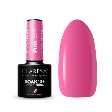 CLARESA Lakier hybrydowy PINK 534 -5g