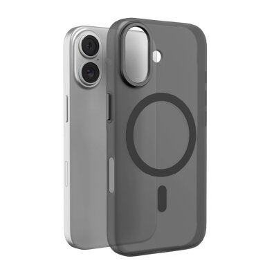 Etui pokrowiec na iPhone 17 Lightfeel MagSafe - przezroczysto czarne