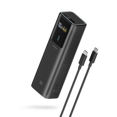 Powerbank 10000mAh USB-C USB-A 150W - czarny