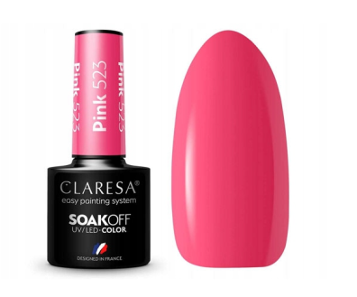 CLARESA Lakier hybrydowy PINK 523 -5g