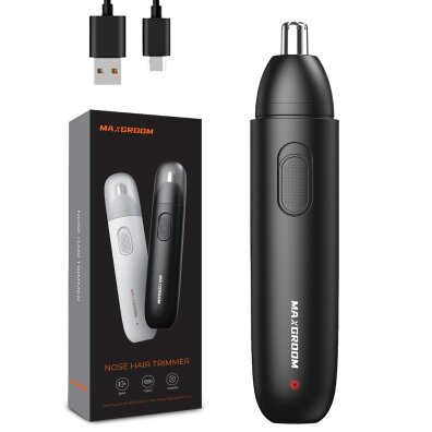 Trymer golarka do nosa uszu i brwi USB-C - czarny