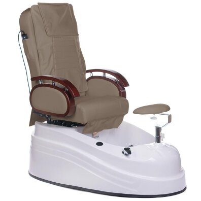 Fotel do pedicure z masażem BR-2307 Latte