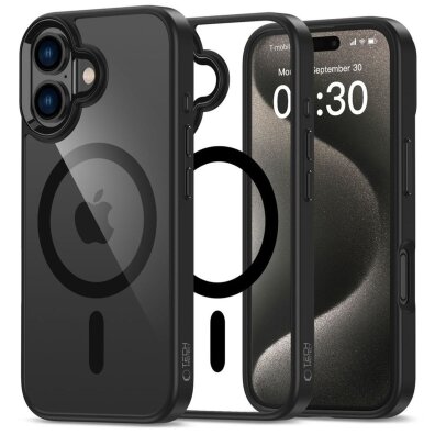 Etui pokrowiec case na iPhone 16 MagMat MagSafe - przezroczysty