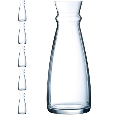 Karafka dzbanek szklany do wina wody napojów Arcoroc FLUID 1 l zestaw 6 szt. - Hendi L3965