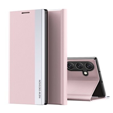 Etui pokrowiec z klapką podstawką na Samsung Galaxy A26 Sleep Case Pro - różowy