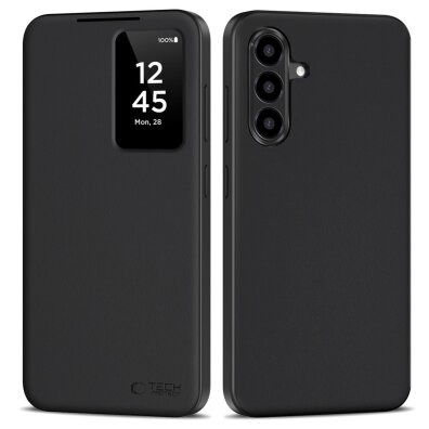Etui pokrowiec z klapką na Samsung Galaxy A56 5G Smart Wallet - czarny mat