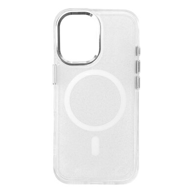 Etui pokrowiec na Samsung Galaxy S26 Glitter Case MagSafe - biały