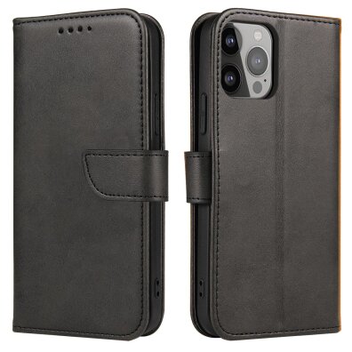 Etui pokrowiec z klapką portfel podstawka na Samsung Galaxy S23+ Magnet Case - czarny