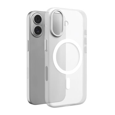 Etui pokrowiec na iPhone 17 Lightfeel MagSafe - przezroczysto białe