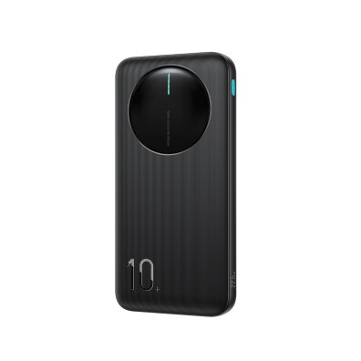 Powerbank 10000mAh 22.5W USB-A USB-C z wyświetlaczem cyfrowym - czarny