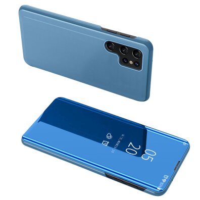 Etui pokrowiec do Samsung S24 Ultra z klapką Clear View Case - niebieski