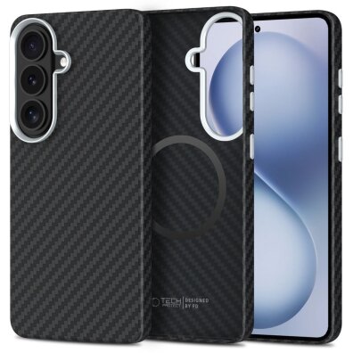 Etui pokrowiec na Samsung Galaxy S26 - czarno srebrny
