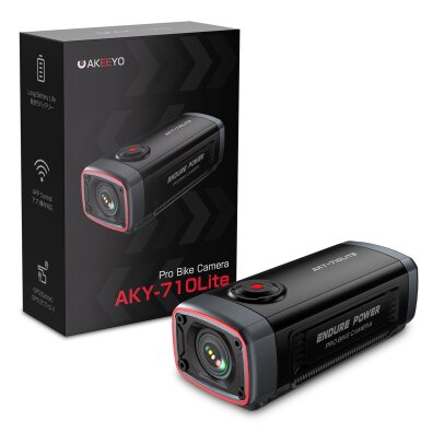 Kamera sportowa wideorejestrator na kierownicę roweru 710 Lite 1080P - czarna