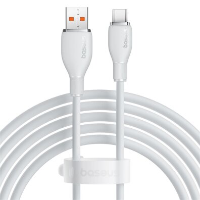 Kabel przewód USB-A - USB-C Pudding 100W 1.2m - biały