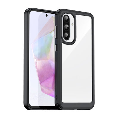 Etui pokrowiec z elastyczną ramką do Samsung Galaxy A26 Outer Space Case - czarny
