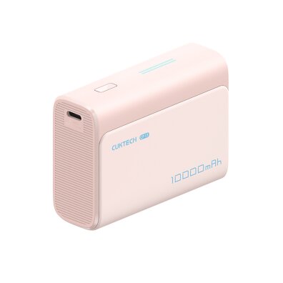 Powerbank 10000mAh USB-C USB-A 30W - różowy