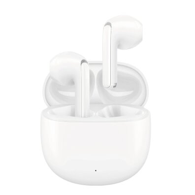 Słuchawki bezprzewodowe douszne z funkcjami AI Bluetooth TWS - białe