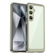 Etui silikonowe z żelową ramką do Samsung Galaxy S24 FE Outer Space Case - przezroczysto-czarne