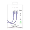 Kabel przewód elastyczny USB-C 60W 1.5m ICON - fioletowy (2)