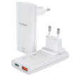 Ładowarka sieciowa USB-A USB-C GaN Ultra 65 W - biała (2)