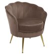 Fotel tapicerowany LUGANO BX-LE69 mokka velvet
