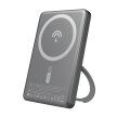 Powerbank z MagSafe i podstawką 20W PD 5000mAh - szary