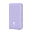 Mini powerbank 5000mAh 20W + kabel USB-C 20V / 3A fioletowy (1)