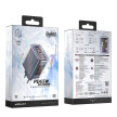 Ładowarka sieciowa GaN 65W 3 porty 1x USB 2x USB-C szara (5)