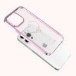 Etui do telefonu iPhone 14 Plus ozdobione kryształami Wish Series różowe (6)