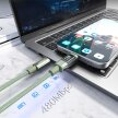 Kabel przewód USB-C z wyświetlaczem PD 60 W 1.2 m - zielony (7)