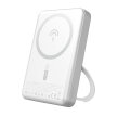 Powerbank K28 10000mAh z MagSafe z metalową obudową i podstawką PD 22.5W - srebrny