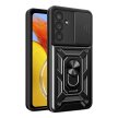 Etui pancerne na Samsung Galaxy A37 z osłoną aparatu podstawką Hybrid Armor Camshield - czarne