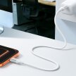 Kabel przewód USB-A - USB-C Lively Series 3A 1.2 m - biały (8)