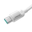 Kabel przewód USB-A - USB-C Lively Series 3A 1.2 m - biały (2)