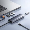 HUB rozdzielacz USB-A USB-C 5V 50cm - szary (6)
