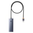 HUB rozdzielacz USB-A USB-C 5V 50cm - szary (2)