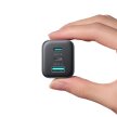 Ładowarka sieciowa USB-C iPhone Lightning USB-A GaN 45W - czarna (8)