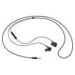Słuchawki Dokanałowe 3,5mm mini jack z pilotem i mikrofonem czarny (2)
