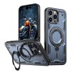 Etui pokrowiec na iPhone 16 Pro Hybrid Armor Trendy z MagSafe - niebieski