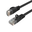 Kabel sieciowy internetowy Ethernet CAT7 10Gbps RJ45 LAN płaski 10 m - czarny