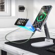 Kabel przewód USB-C z wyświetlaczem PD 60 W 1.2 m - zielony (5)