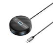 Hub adapter 4-portowy USB-C - USB-A 0.3 m - czarny