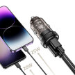 Ładowarka samochodowa USB-C USB-A CC45W QC 45W - czarna (2)