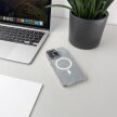 Etui pokrowiec na iPhone 16 Pro Glitter Case MagSafe - białe z brokatem (5)