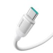 Kabel przewód USB-A - USB-C Lively Series 3A 1.2 m - biały (3)