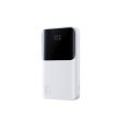 Powerbank 10000mAh 22.5W USB-A USB-C z wyświetlaczem JR-QP191 Mini - biały