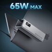 Powerbank 20000mAh USB-C USB-A 100W - szary (2)