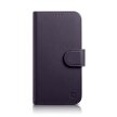 2w1 etui skórzany pokrowiec z klapką iPhone 14 Plus Anti-RFID Wallet Case ciemnofioletowy (2)